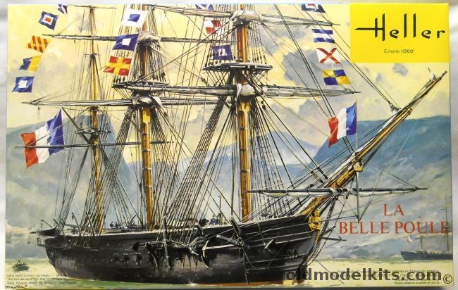 Heller 1/200 La Belle Poule - 'Retour Des Cendres' Ship Which Brought Napoleon's Remains Back From St. Helena, 838 plastic model kit