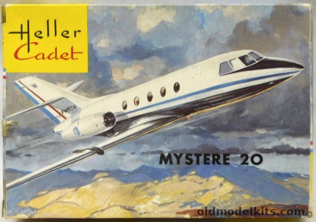 Heller 1/100 Mystere 20 - Falcon 20 - Cadet Series, L041 plastic model kit