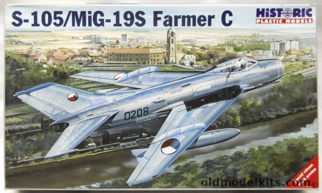 Historic 1/48 Mig-19S Farmer C - S-105 - USSR / Czechoslovak Air Force, 48-008 plastic model kit