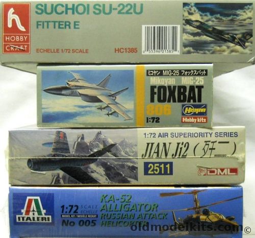 Hobby Craft 1/72 Suchoi Su-22U Fitter E / Hasegawa Mig-25 Foxbat / DML ...