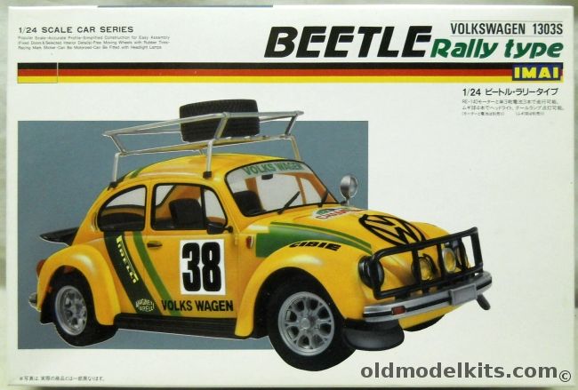 Imai 1/24 Volkswagen 1303S Beetle Rally Type - Motorized / Working Headlights And Tail Ligghts, B2105-1000 plastic model kit
