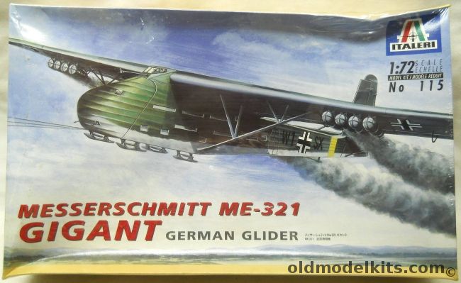 Italeri 1/72 Messerschmitt Me-321 Gigant Glider - Eastern Front 1941-1942 or Southern Russia 1942-1943, 115 plastic model kit