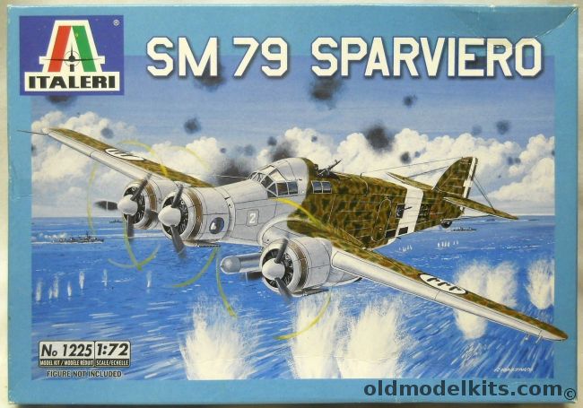 Italeri 1/72 SM-79 Sparviero, 1225 plastic model kit