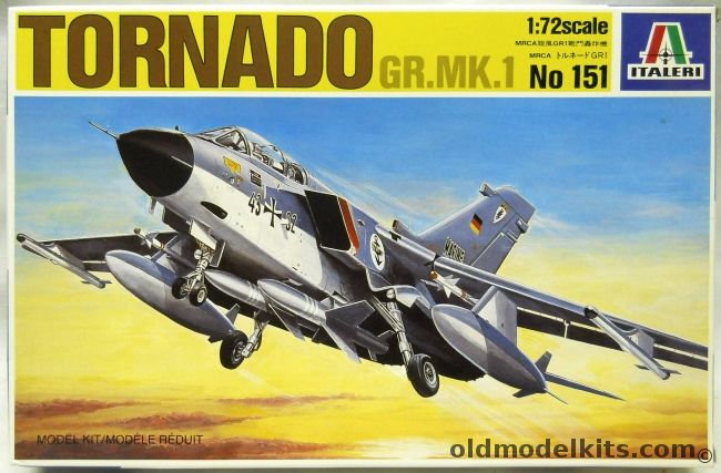 Italeri 1/72 Tornado Gr.Mk.1 - West German Jabo G38 / Marineflieggergeschwader 1 Jagel Germany / RAF / Italy, 151 plastic model kit