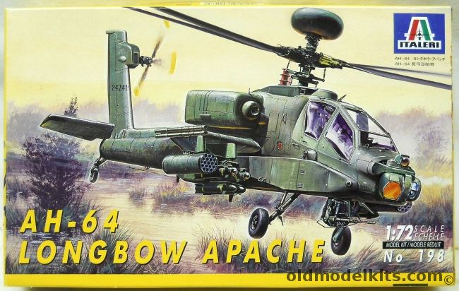 Italeri 1/72 TWO AH-64 Longbow Apache, 198 plastic model kit