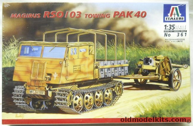Italeri 1/35 Magirus RSO/03 Towing Pak 40, 361 plastic model kit