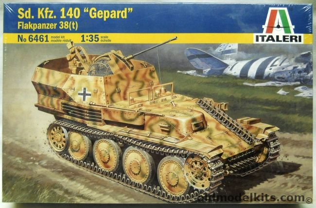 Italeri 1/35 Sd.Kfz. 140 Gepard Flakpanzer 38(t), 6461 plastic model kit