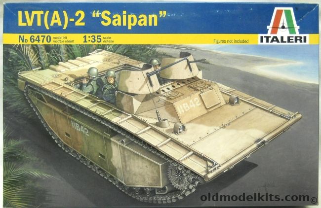 Italeri 1/35 LVT(A)-2 Saipan, 6470 plastic model kit