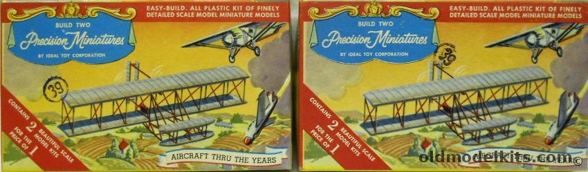 ITC F-86 Fighter / P-51D Mustang Fighter / Wright Biplane / Sprit of St. Louis - Precision Miniatures, 3766-40 plastic model kit