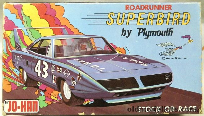 Jo-Han 1/25 Plymouth Roadrunner Superbird - Stock Or Race Versions, C-1970-200 plastic model kit