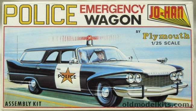 Jo-Han 1/25 Police Emergency Wagon By Plymouth - 1960 Plymouth Station ...