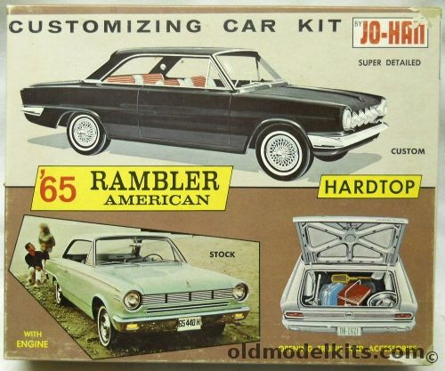 Jo-Han 1/25 AMC 1965 Rambler American - 2 Door Hardtop Customizing Kit - Stock / Custom, C1265-149 plastic model kit