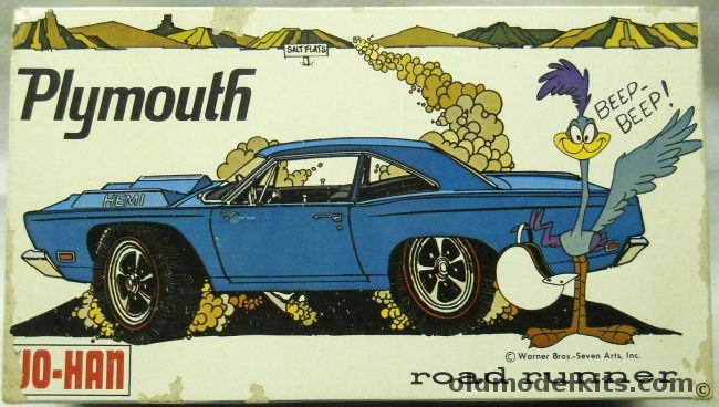 Jo-Han 1/25 1969 Plymouth Road Runner - Customizing Kit Stock / Richard Petty 43 Racer / Custom, C1669-200 plastic model kit