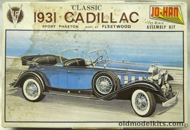 Jo-Han 1/25 1931 Cadillac V-16 Sport Phaeton Fleetwood Body, GC-131 plastic model kit