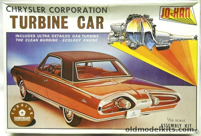 Jo-Han 1/25 1963 Chrysler Turbine Car, GC-300 plastic model kit