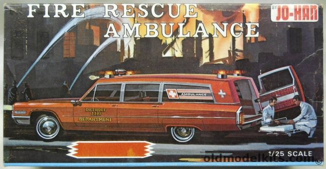 Jo-Han 1/25 Fire Rescue Ambulance - (Cadillac Ambulance Detroit Fire ...