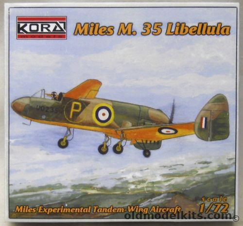 Kora 1/72 Miles M.35 Libellula - (M-35), 7245 plastic model kit