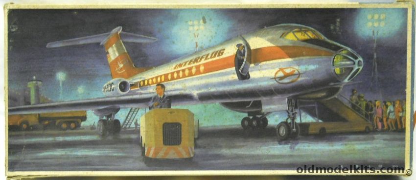 KVZ 1/100 Tu-134 Crusty Aeroflot Decals - Interflug Boxart, 5020 plastic model kit