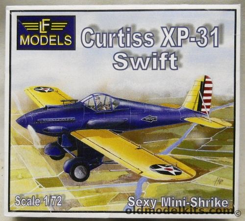 LF Models 1/72 Curtiss XP-31 Swift - Sexy Mini-Shrike Fighter, 7270 plastic model kit