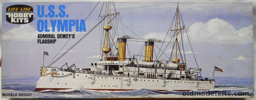 Life-Like 1/240 USS Olympia - Admiral Deweys Flagship - (ex Pyro), 09240 plastic model kit