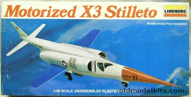 Lindberg 1/48 X-3 Stiletto with Motorized Jet Sound, 2335 plastic model kit