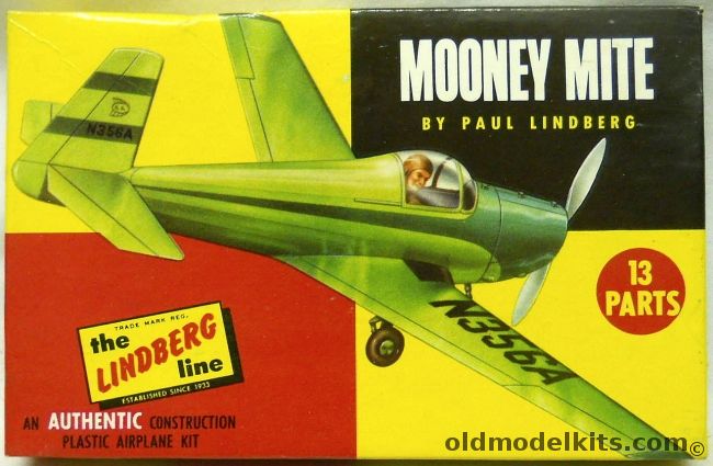 Lindberg 1/48 Mooney Mite - (Mooney Wee Scotsman Light Plane), 400-29 plastic model kit