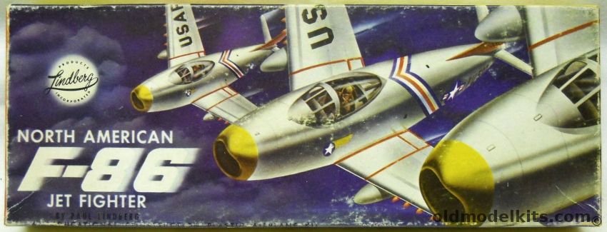 Lindberg 1/48 North American F-86 Sabre Jet - First Issue, 505 plastic model kit