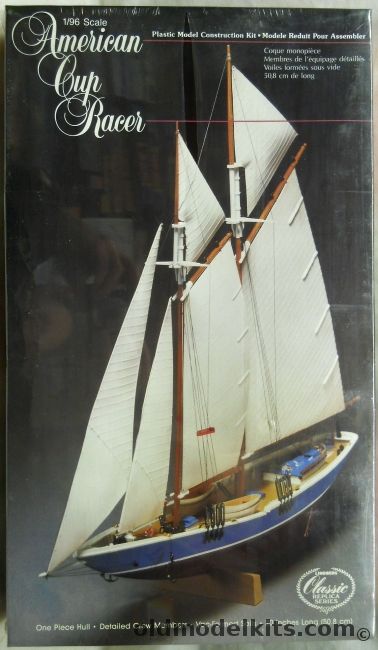 Lindberg 1/96 American Cup Racer With Sails - (ex Pyro), 710 plastic model kit