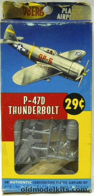 Lindberg 1/72 P-47D Thunderbolt - Cellovision Boy Craft Issue, R408-29 plastic model kit