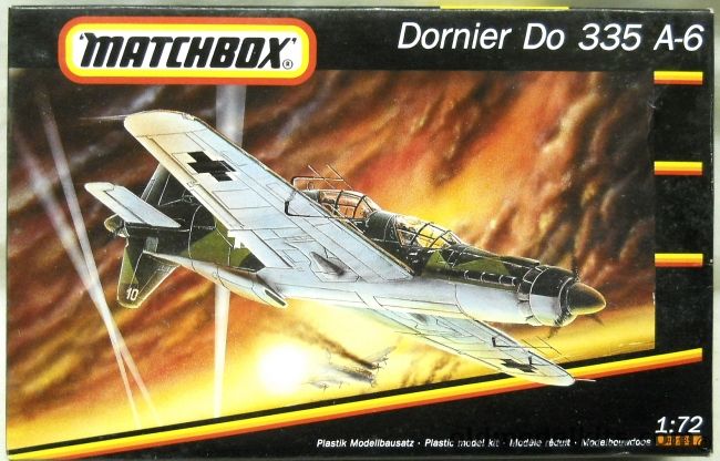 Matchbox 1/72 Dornier Do-335 A-6 - Nightfighter, 40135 plastic model kit