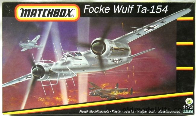 Matchbox 1/72 Focke Wulf Ta-154 - Moskito, 40200 plastic model kit