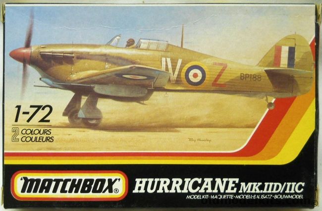 Matchbox 1/72 Hawker Hurricane Mk.IID / IIC - RAF No. 87 Sq Night Ops 1941 or No.3 Sq 1941, PK-49 plastic model kit