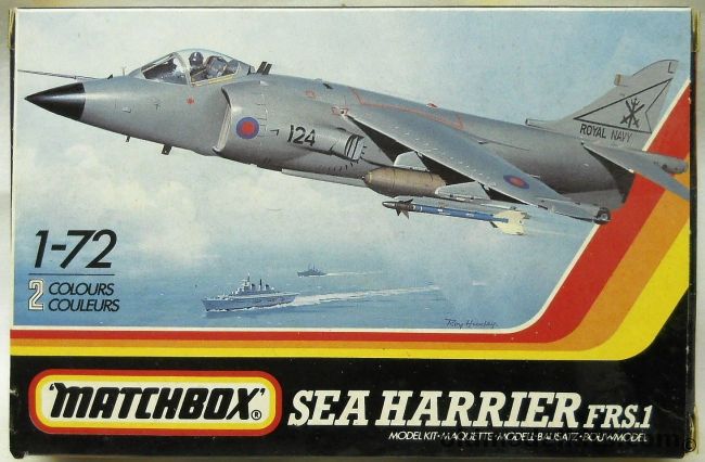 Matchbox 1/72 Sea Harrier FRS.1 - 801 NAS FAA HMS Invincible 1981 / 800 NAS FAA HMS Illustrious 1988, PK-52 plastic model kit