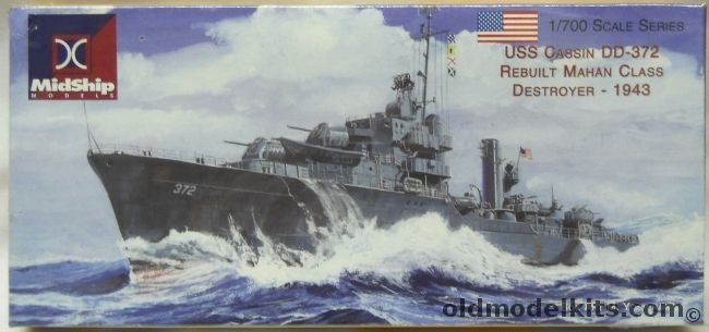 Midship 1/700 USS Cassin DD-372 - Rebuilt Mahan Class Destroyer 1943, 10