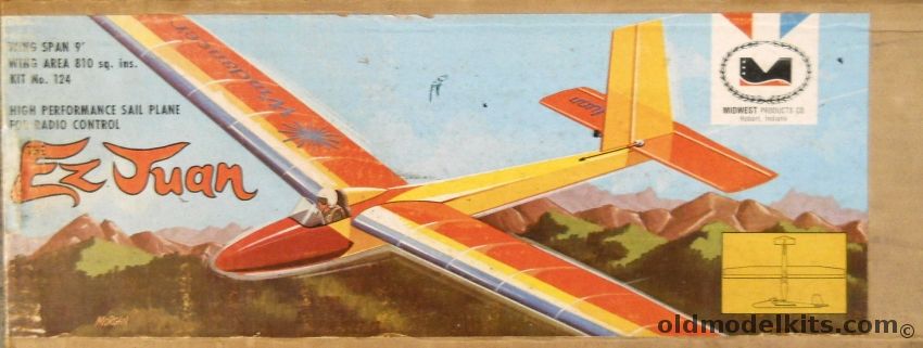 Midwest Ez Juan - 108  Inch (9 Foot) Wingspan RC Glider - (Windancer), 124 plastic model kit