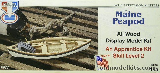 Midwest 1/14 The Maine Peapod Lobster Boat - Apprentice Kit (ex Success ...