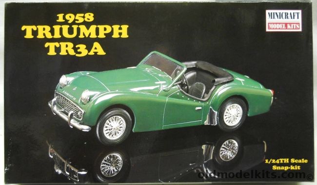 Minicraft 1/24 1958 Triumph TR3A - (TR3), 11203 plastic model kit