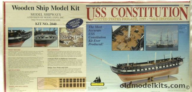 Model Shipways 1/77 USS Constitution Frigate 1997 - 48 Inch Long Plank ...