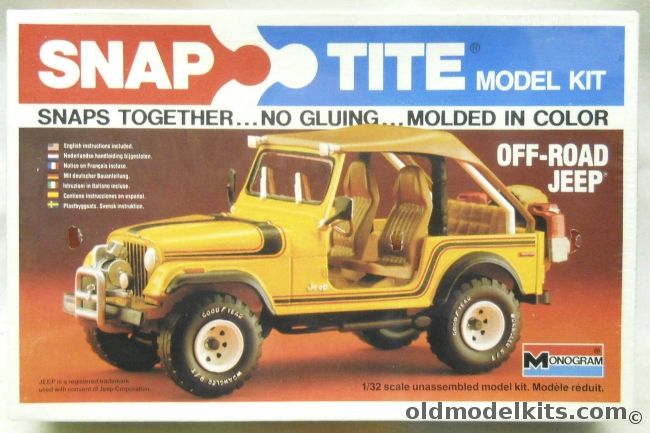 Monogram 1/32 Off Road Jeep CJ-7, 1033 plastic model kit