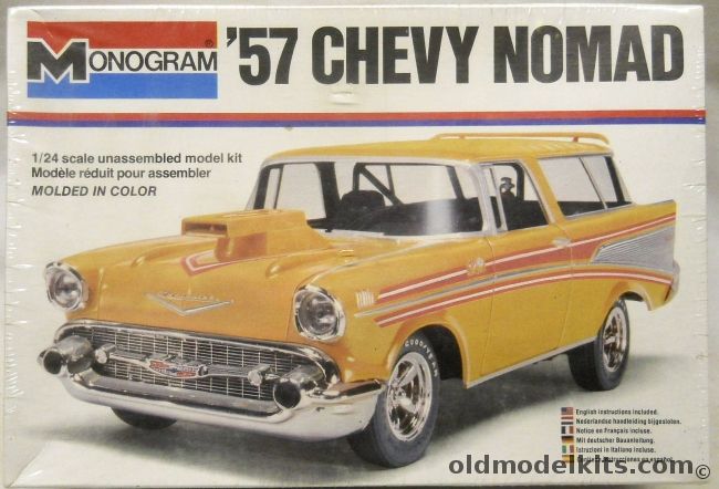 Monogram 1/24 57 Chevy Nomad - 1956 Chevrolet Nomad Station Wagon, 2235 plastic model kit