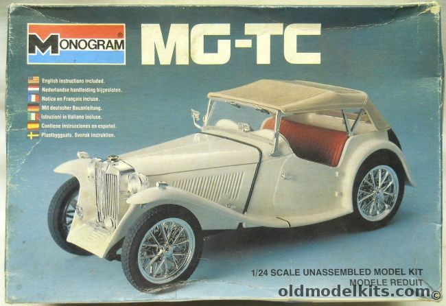 Monogram 1/24 MG TC Roadster, 2290 plastic model kit