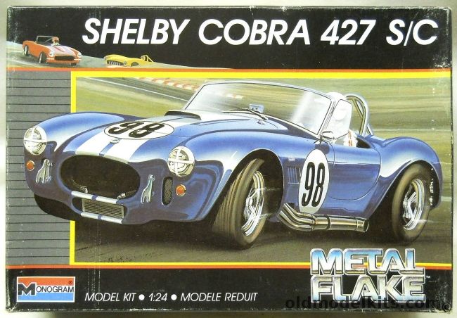 Monogram 1/24 Shelby Cobra 427 S/C - Metalflake Plastic Issue, 2764 plastic model kit