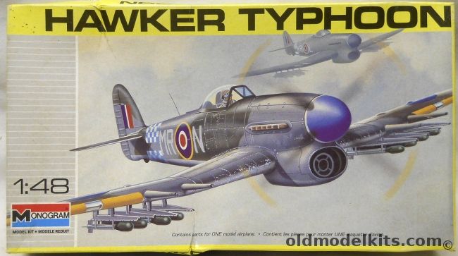 Monogram 1/48 Hawker Mk 1B Typhoon, 5221 plastic model kit