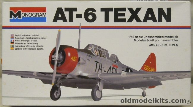 Monogram 1/48 AT-6 Texan - White Box Issue, 5306 plastic model kit