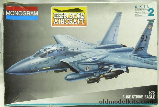 Monogram 1/72 F-15E Strike Eagle Desert Storm, 5476 plastic model kit