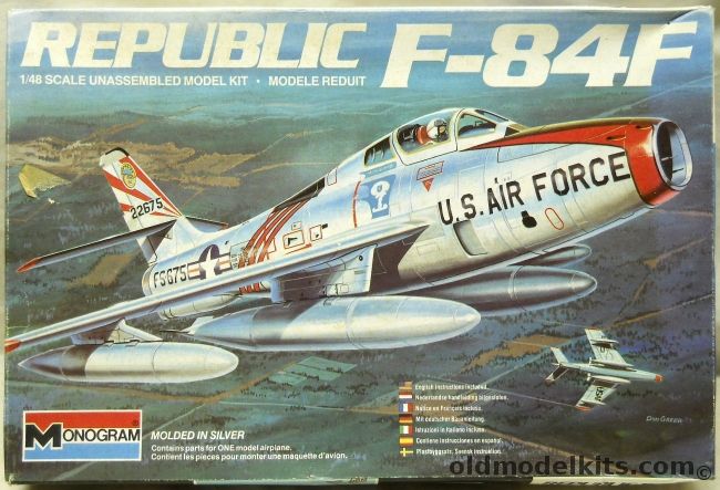 Monogram 1/48 Republic F-84F - With Nuclear Bomb and Dolly - With SuperScale Decals, 5437 plastic model kit