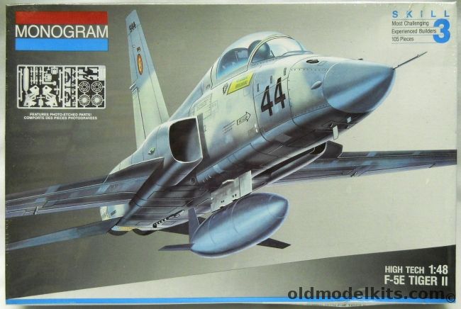 Monogram 1/48 F-5E Tiger II High Tech - Navy Aggressor - With Photoetched Details, 5470 plastic model kit