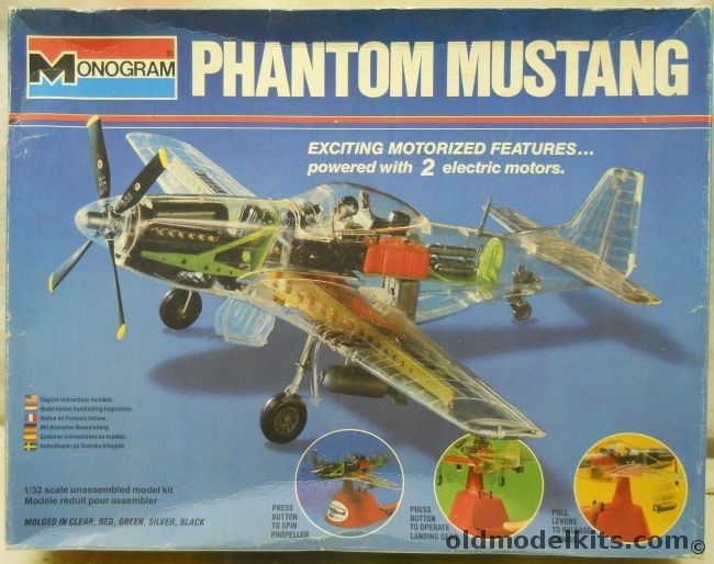 Monogram 1/32 Phantom Mustang - F-51D / P-51D Motorized, 5701