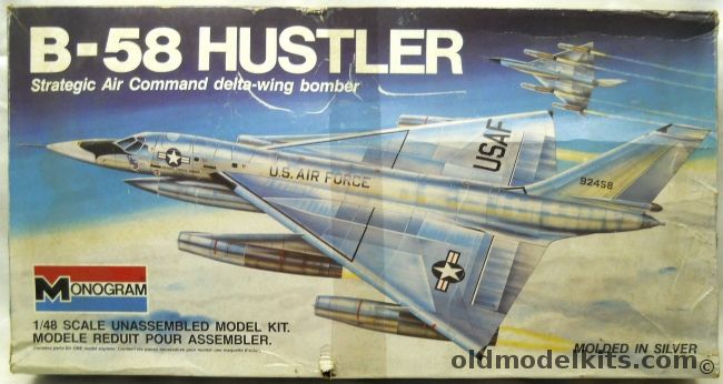 Monogram 1/48 B-58 Hustler - SAC Supersonic Bomber, 5704