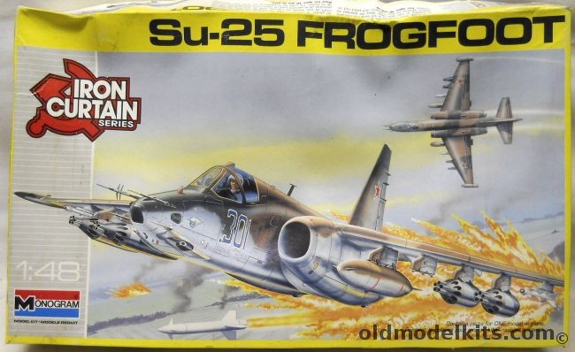 Monogram 1/48 Su-25 Frogfoot - Iron Curtain Series Issue, 5830 plastic model kit